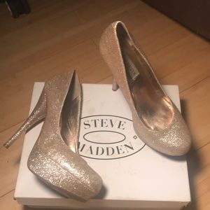 Steve Madden glitter heels